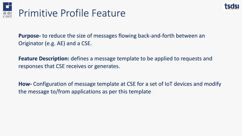 primitive profile feature