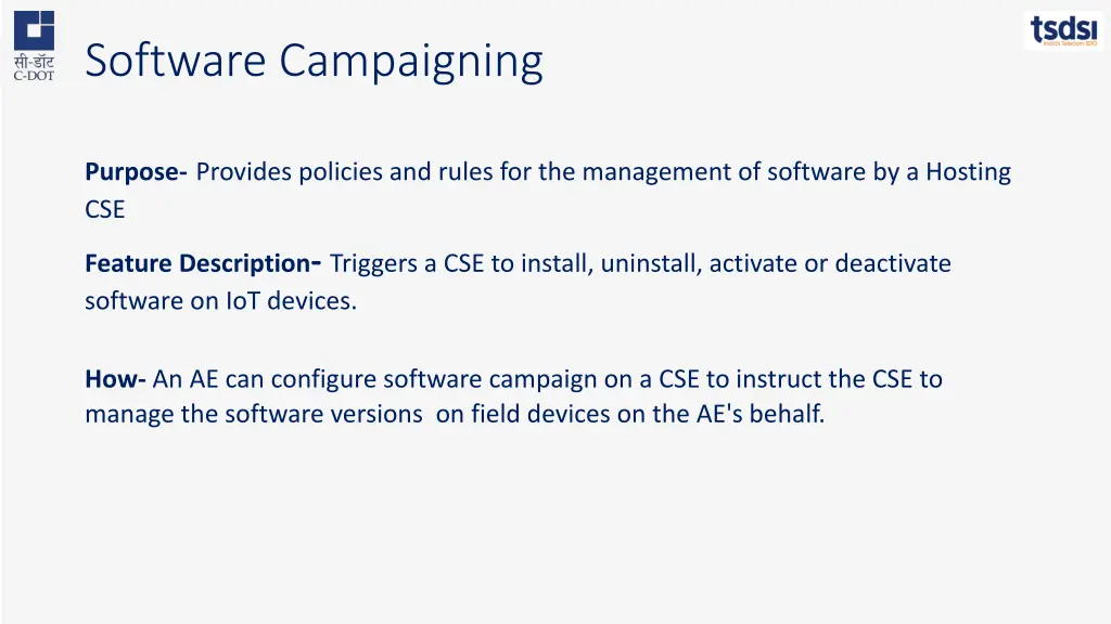 software campaigning