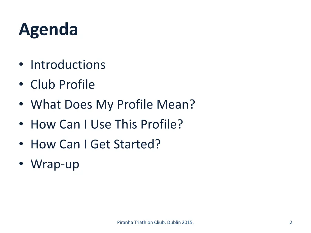 agenda