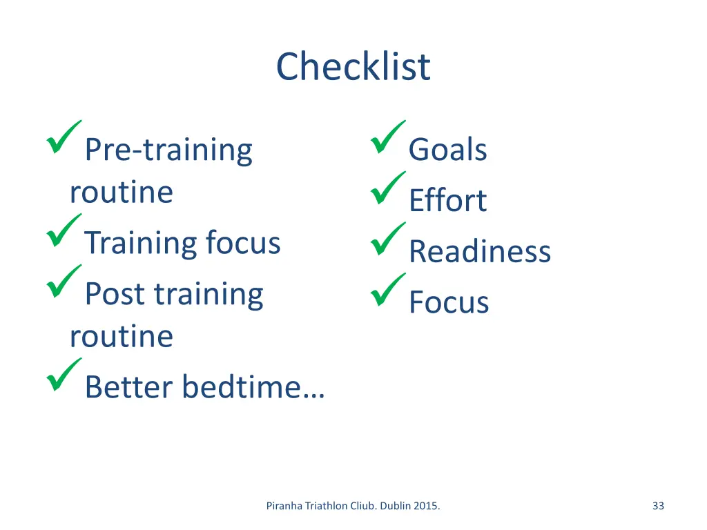 checklist