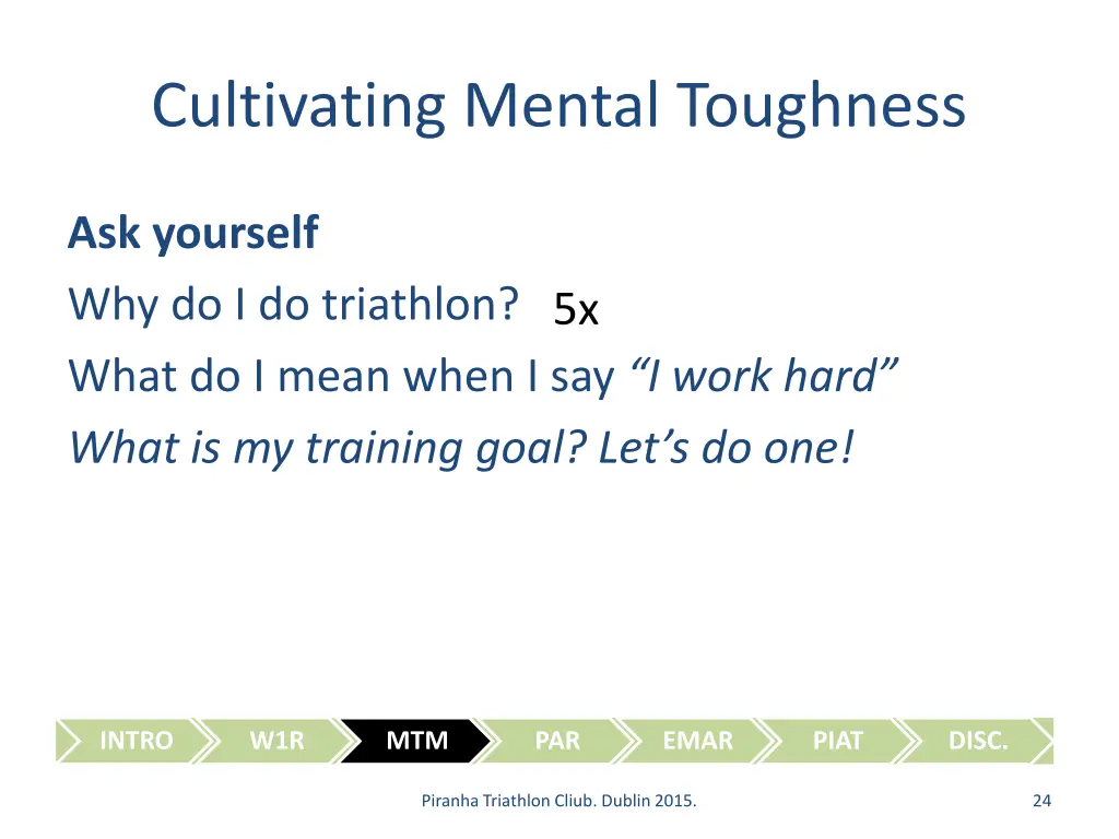 cultivating mental toughness