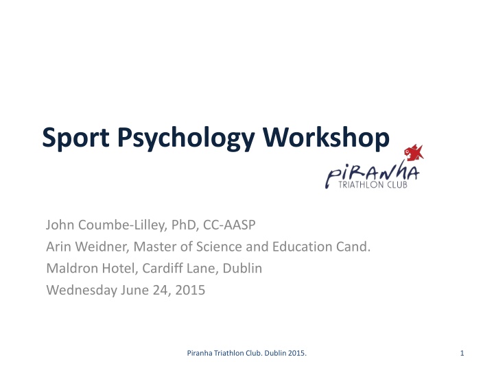 sport psychology workshop