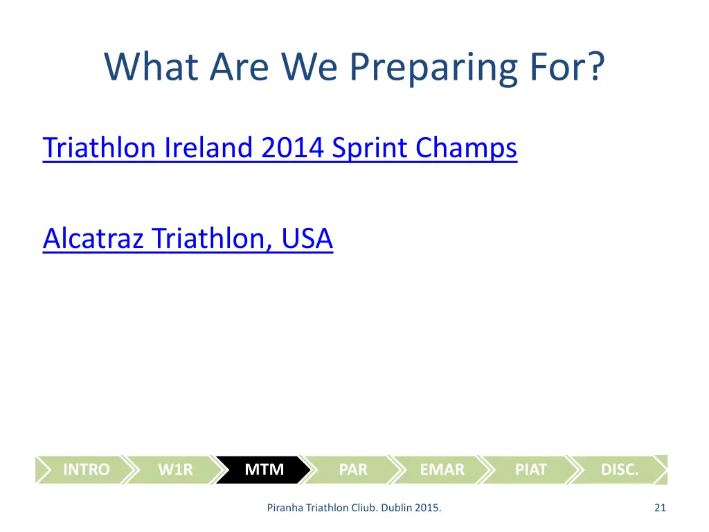 what are we preparing for