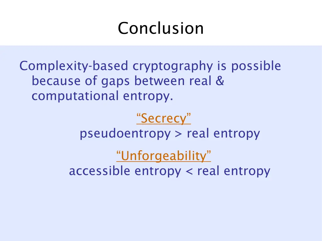 conclusion