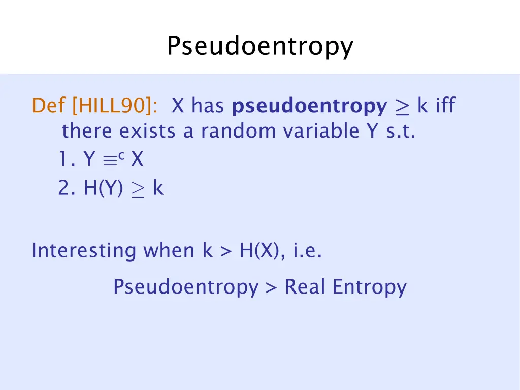 pseudoentropy