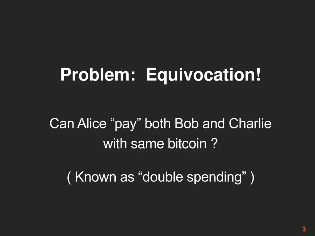 problem equivocation