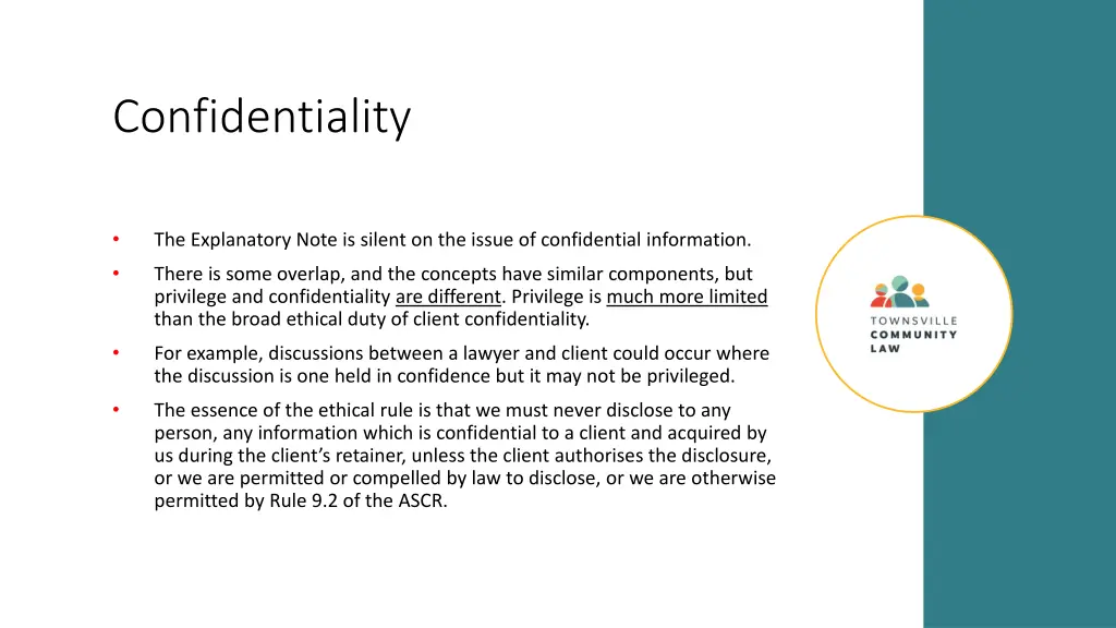 confidentiality