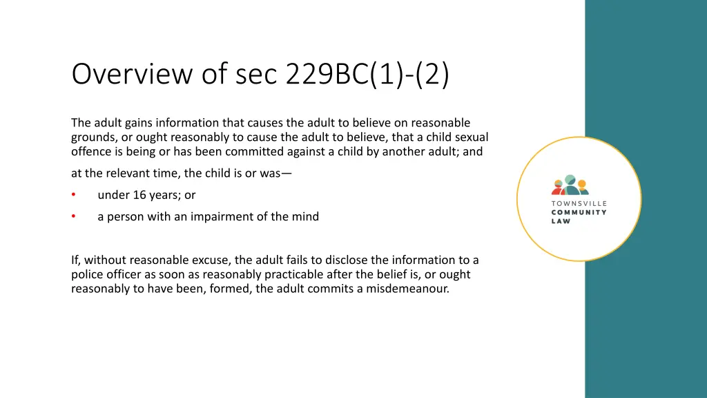 overview of sec 229bc 1 2