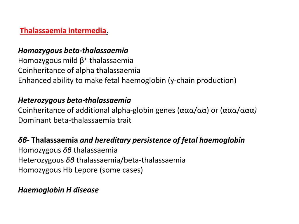 thalassaemia intermedia 1