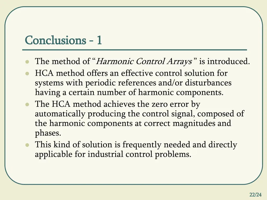 conclusions conclusions 1 1
