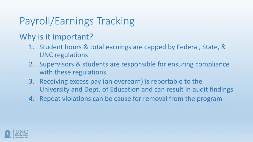 payroll earnings tracking