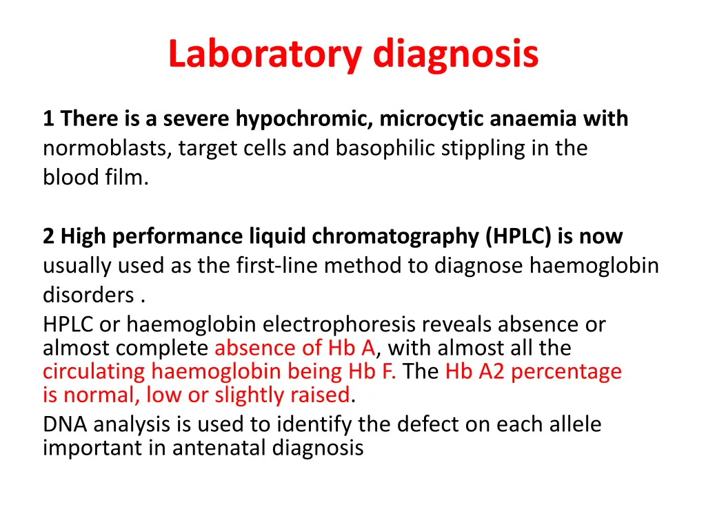 laboratory diagnosis