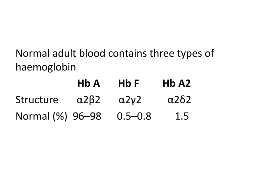 normal adult blood contains three types
