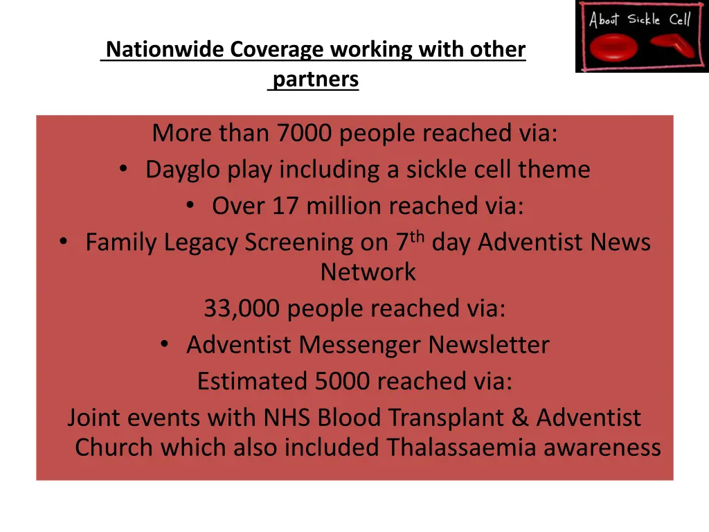 nationwide coverage working with other partners