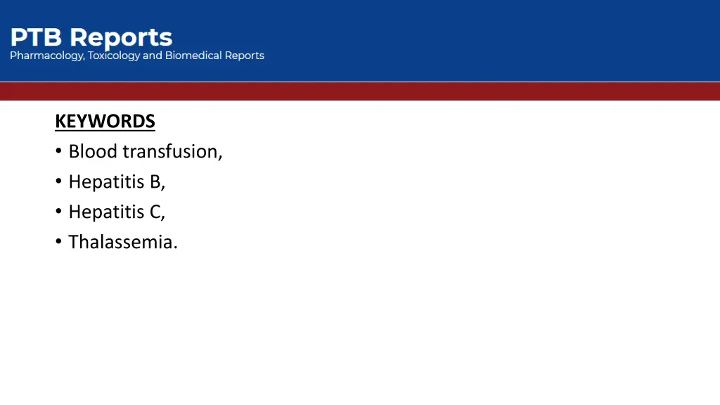 keywords blood transfusion hepatitis b hepatitis