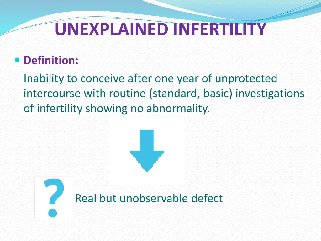 unexplained infertility