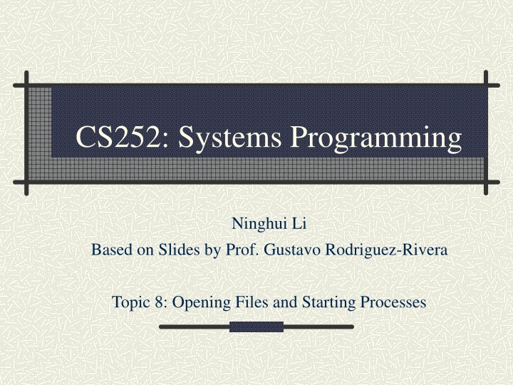 cs252 systems programming
