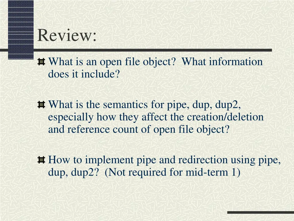 review