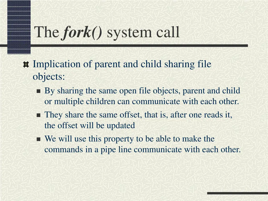 the fork system call 4