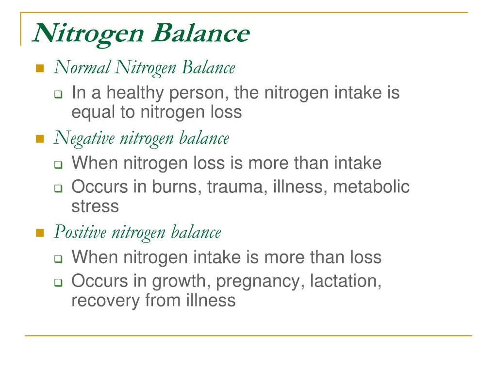 nitrogen balance