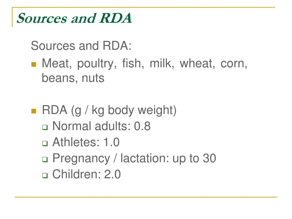 sources and rda