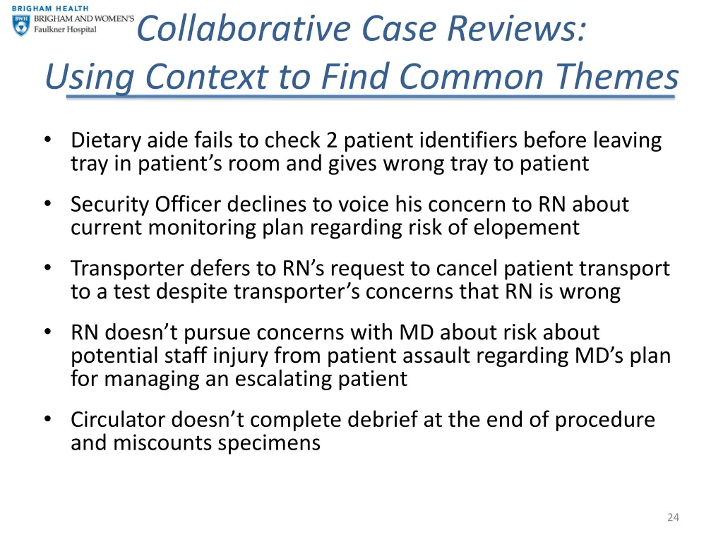 collaborative case reviews using context to find