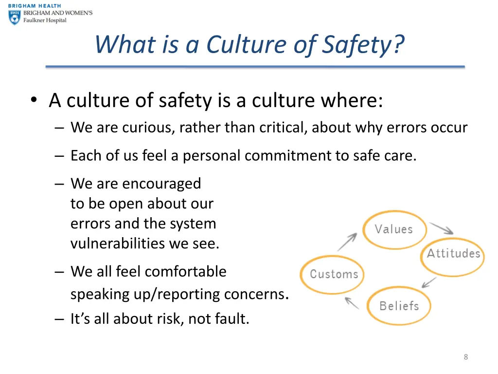 what is a culture of safety