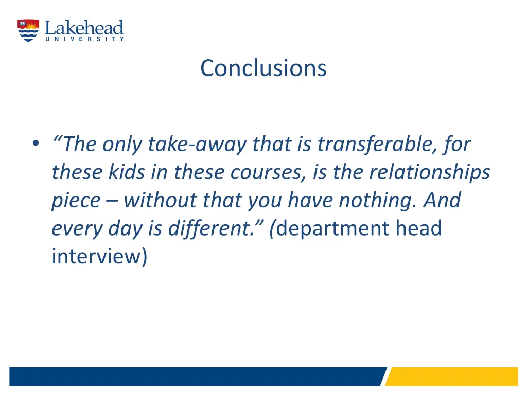 conclusions