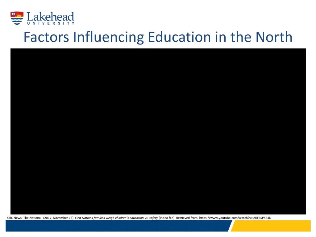 factors influencing education in the north 1