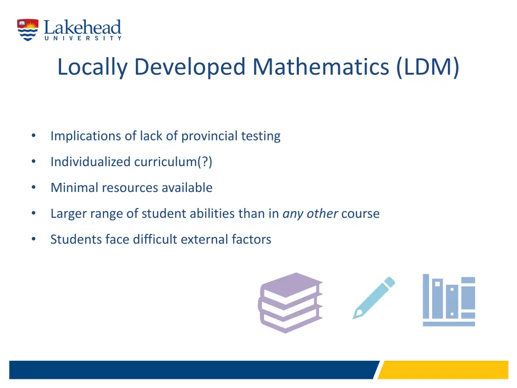 locally developed mathematics ldm