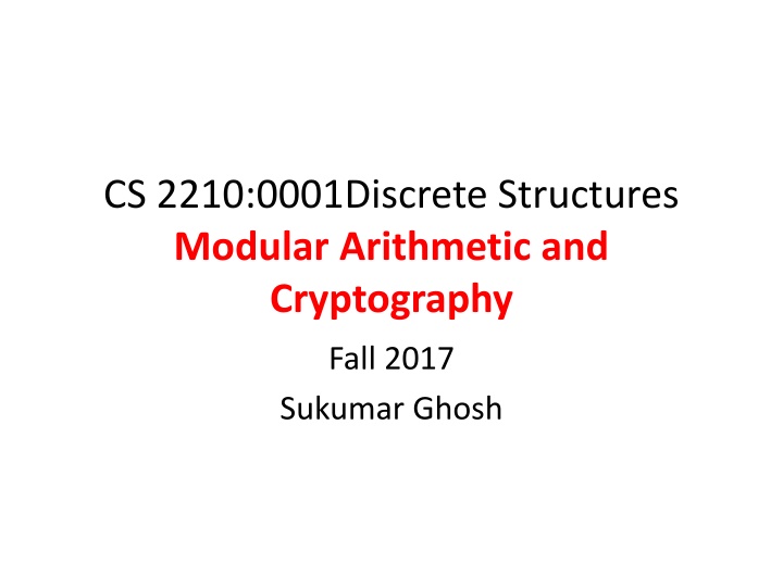 cs 2210 0001discrete structures modular