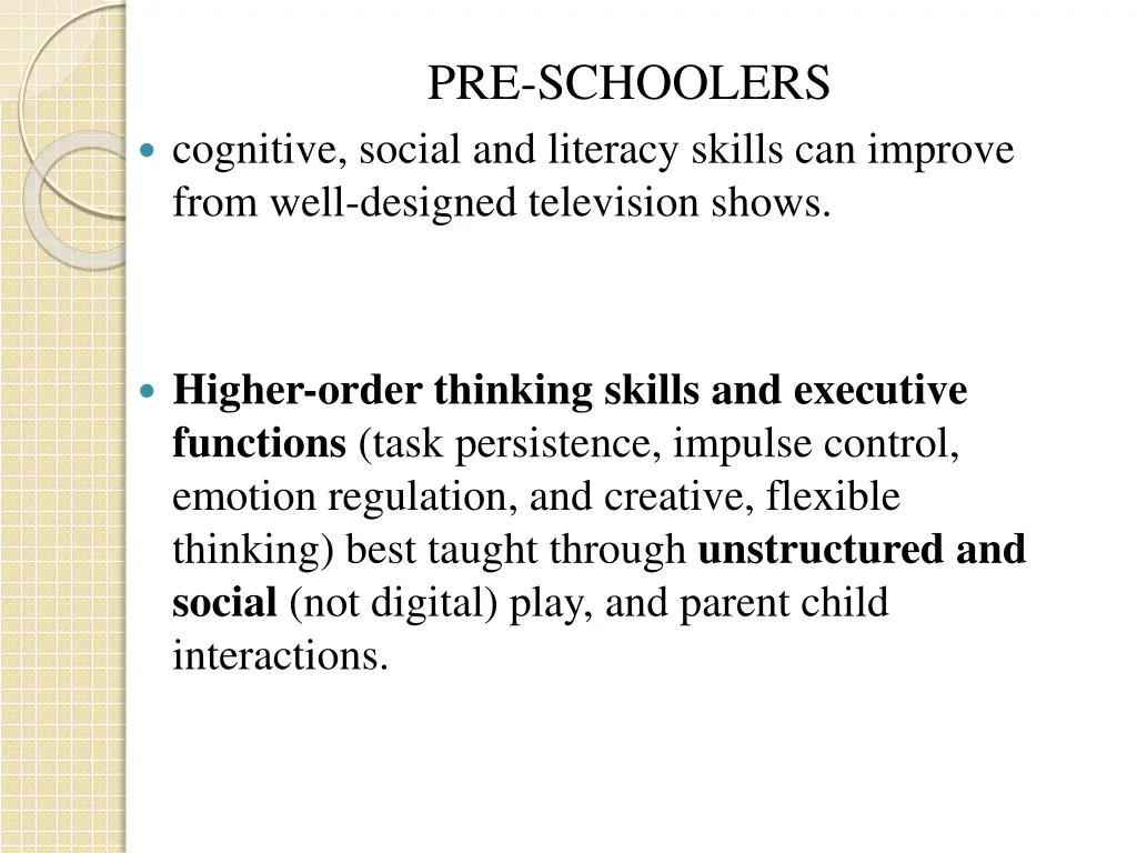 pre schoolers