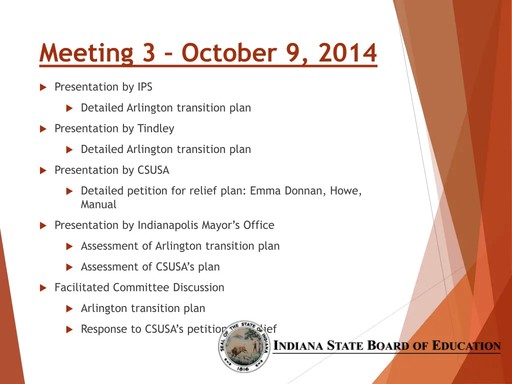 meeting 3 october 9 2014
