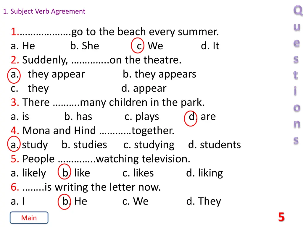 1 subject verb agreement 3