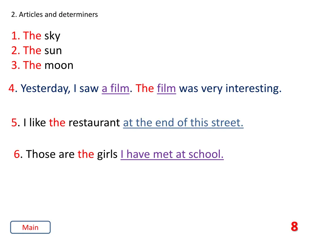 2 articles and determiners 2