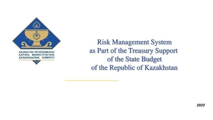 risk management system as part of the treasury