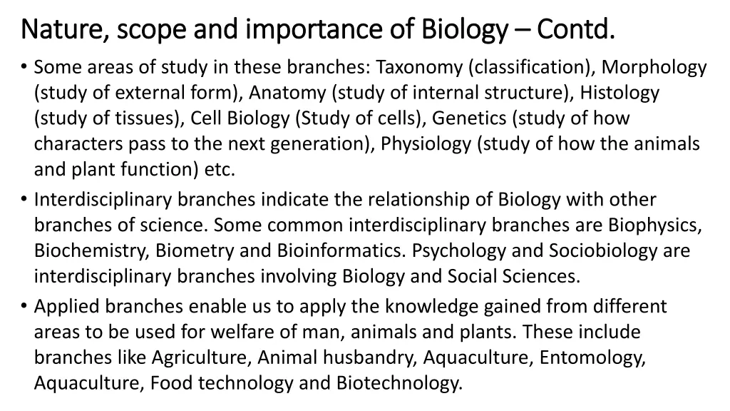 nature scope and importance of biology nature 1