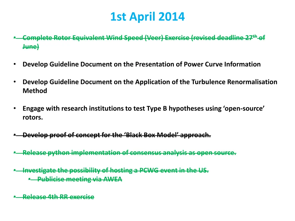 1st april 2014