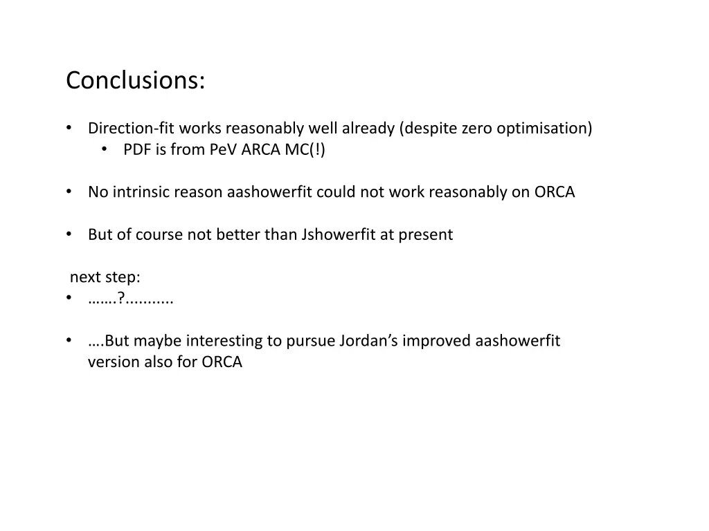 conclusions