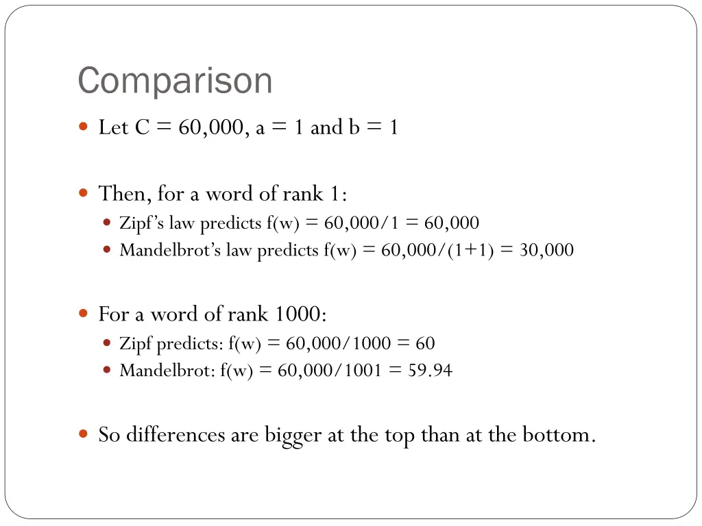 comparison