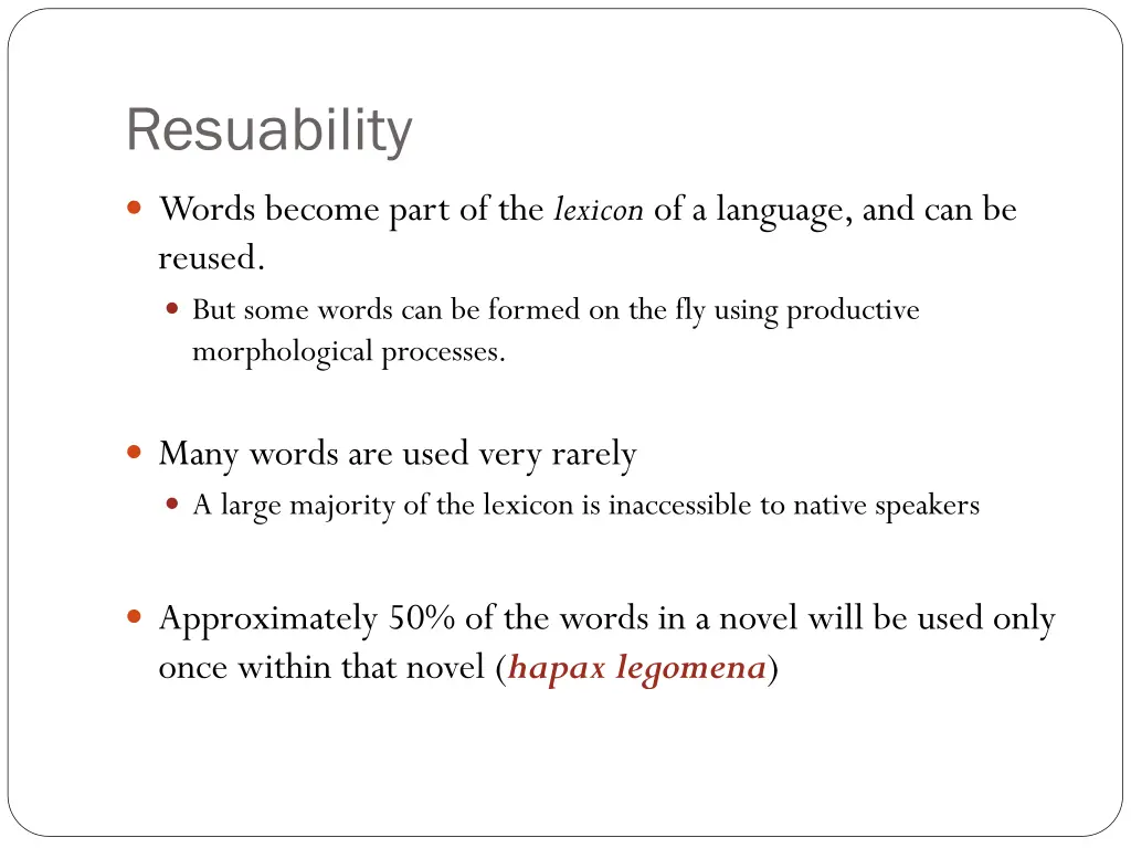 resuability