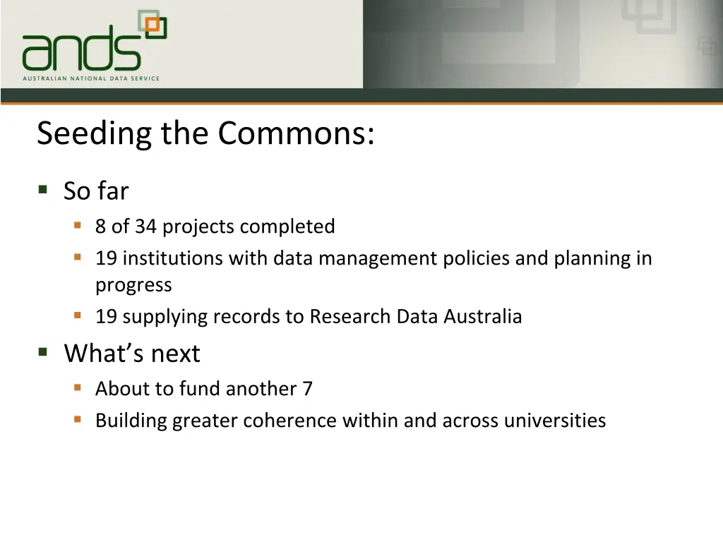 seeding the commons