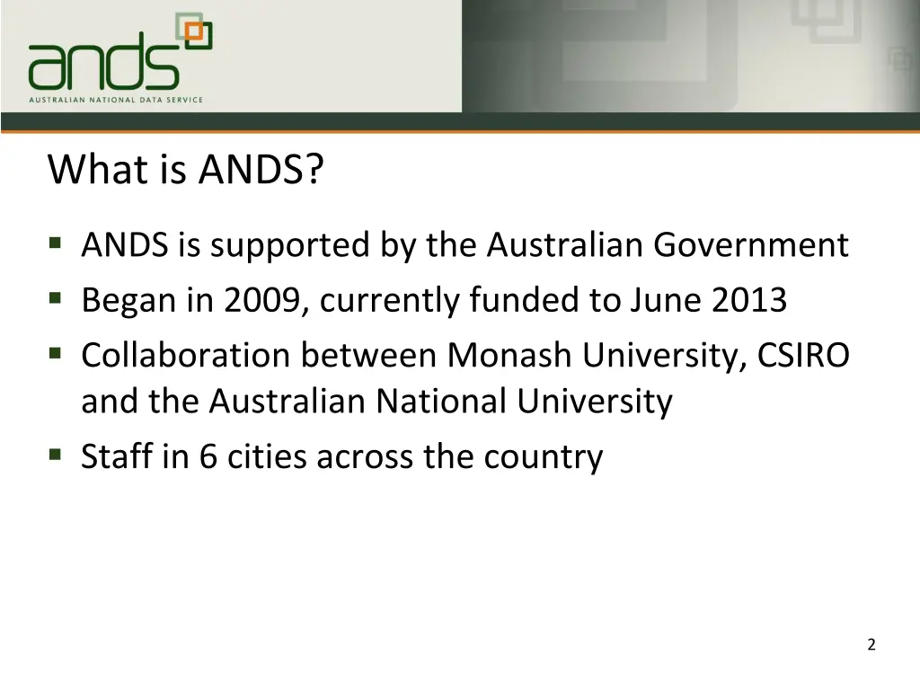 what is ands