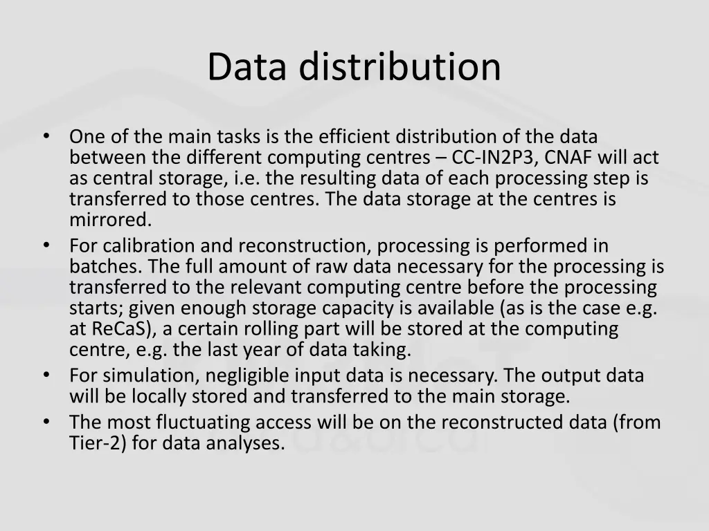 data distribution