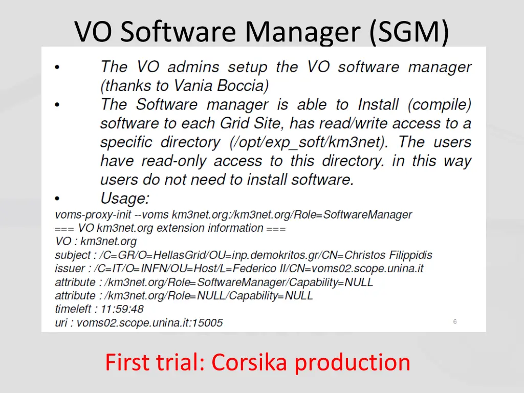 vo software manager sgm