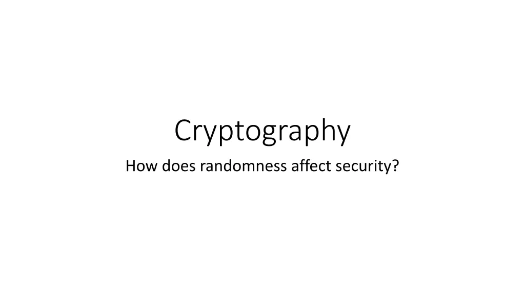 cryptography