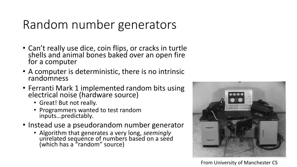 random number generators