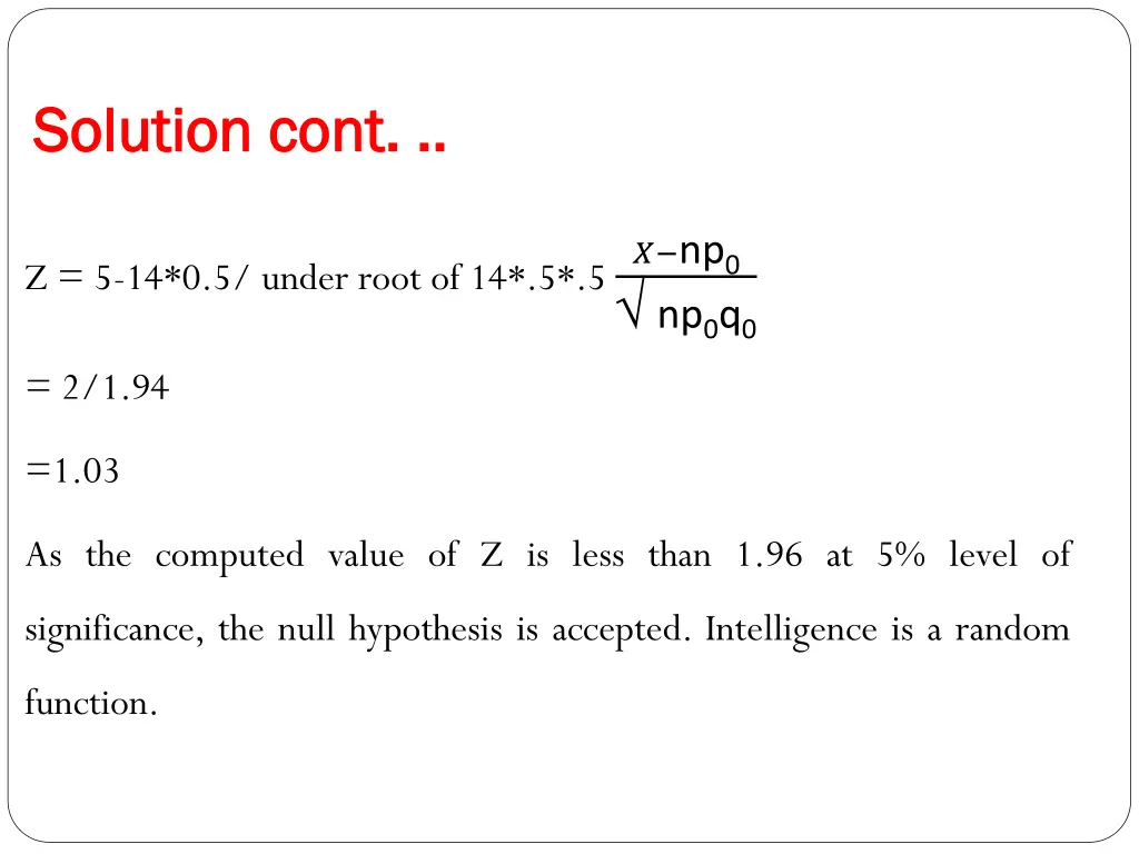 solution cont solution cont