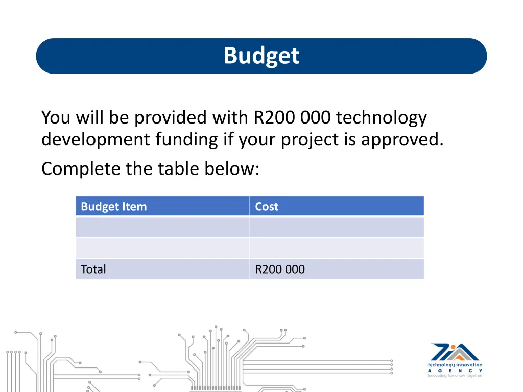 budget