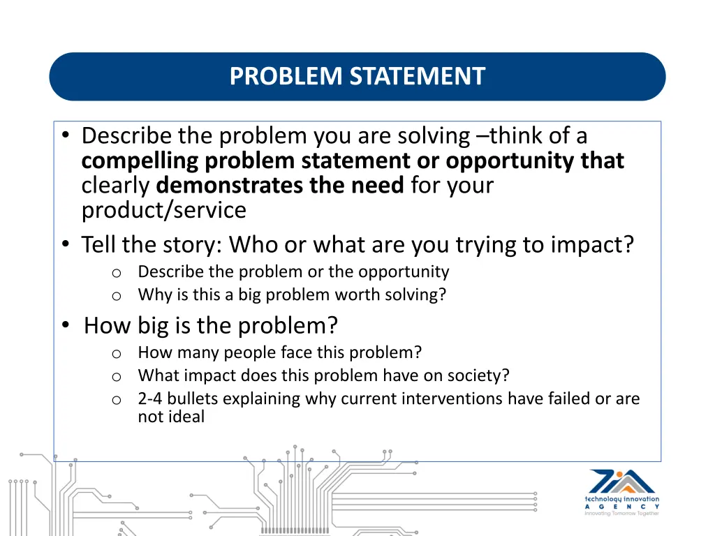 problem statement